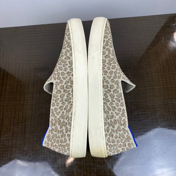 Rothy's Cheetah Print Slip on Shoes Sneakers Women's 7.5 Comfort - Picture 7 of 12